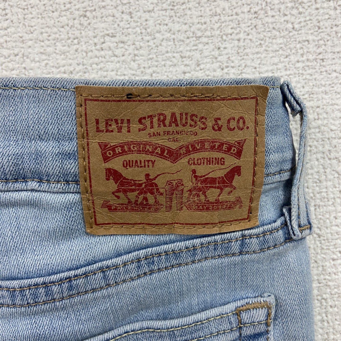 Levi's リーバイス デニムパンツ/ジーンズ ジップフライ ライトブルー 25サイズ 古着