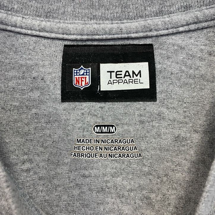 古着 used TEAM APPAREL 半袖プリントTシャツ NFL アメフト カンザスティー チーフス グレー Mサイズ