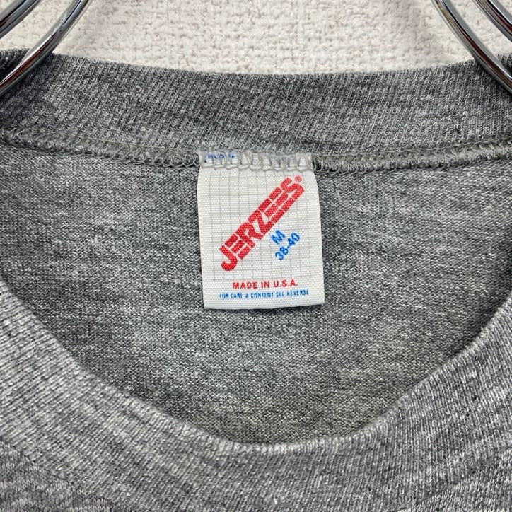 古着 used 80s 90s JERZEES ジャージーズ 半袖ミッキープリントTシャツ ディズニー シングルステッチ Mサイズ