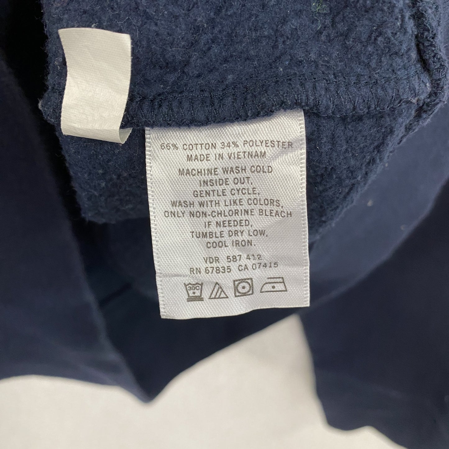 NAUTICA ノーティカ フルジップスウェットパーカー/フーディー デカロゴ 紺 ネイビー XLサイズ