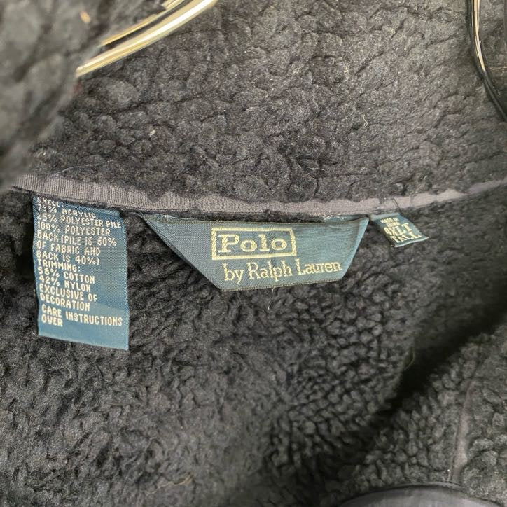 ~00s RALPH LAUREN ラルフローレン フルジップフリースジャケット 紺 ネイビー 4XLサイズ