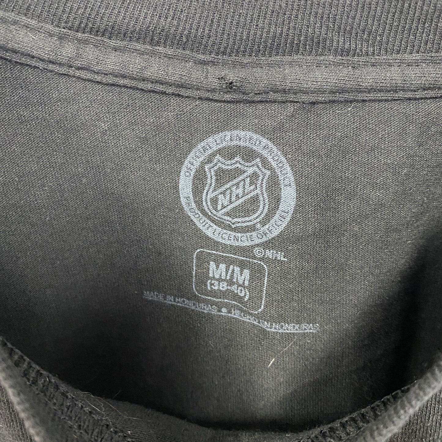 古着 used 半袖プリントTシャツ NHL ピッツバーグ・ペンギンズ チームロゴ ホッケー レトロ ブラック 黒 Mサイズ