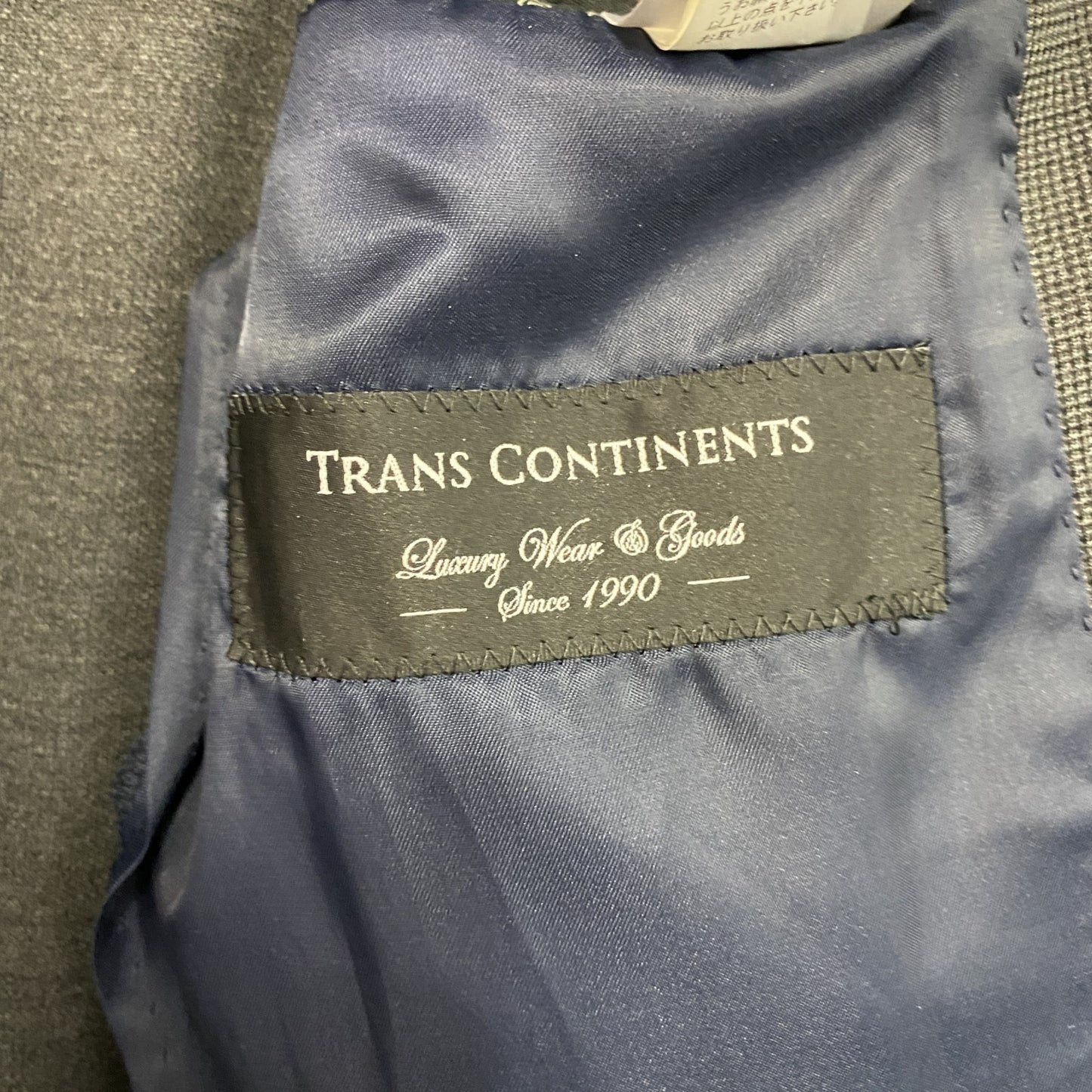 TRANS CONTINENTS トランスコンチネンツ スーツ セットアップ ダークグレー Lサイズ