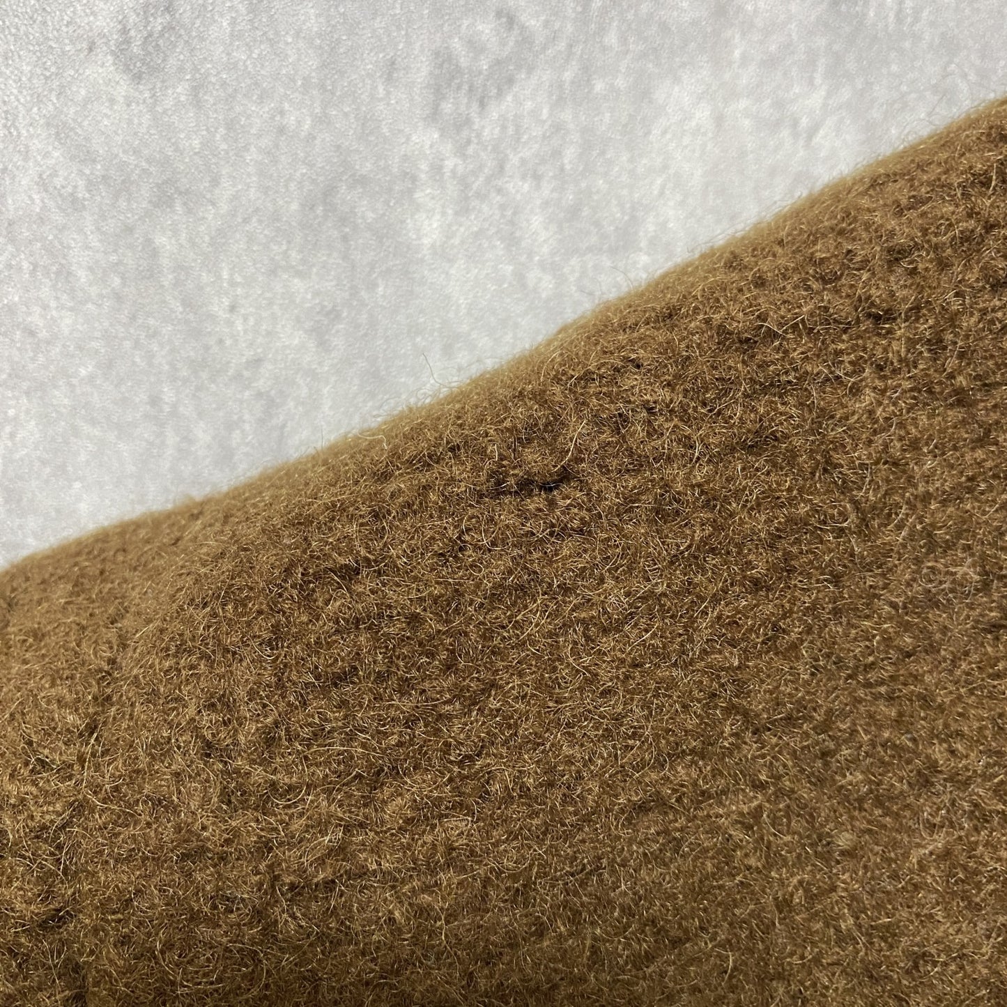 古着 used 長袖チロリアンジャケット 圧縮ウール生地 カーディガン ヴィンテージ キャメルカラー Lサイズ