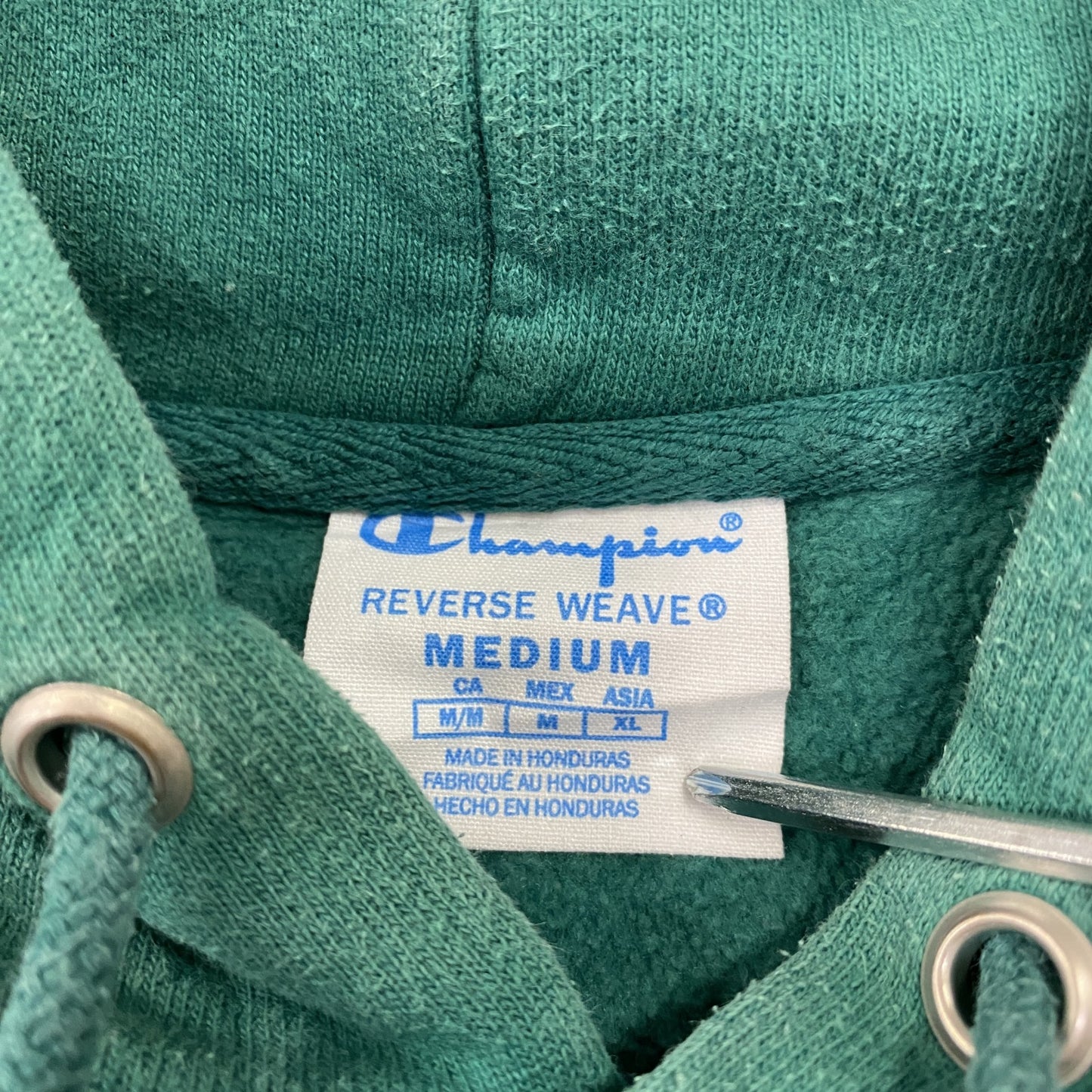 Champion チャンピオン リバースウィーブ スウェットパーカー/フーディー 緑 グリーン Mサイズ