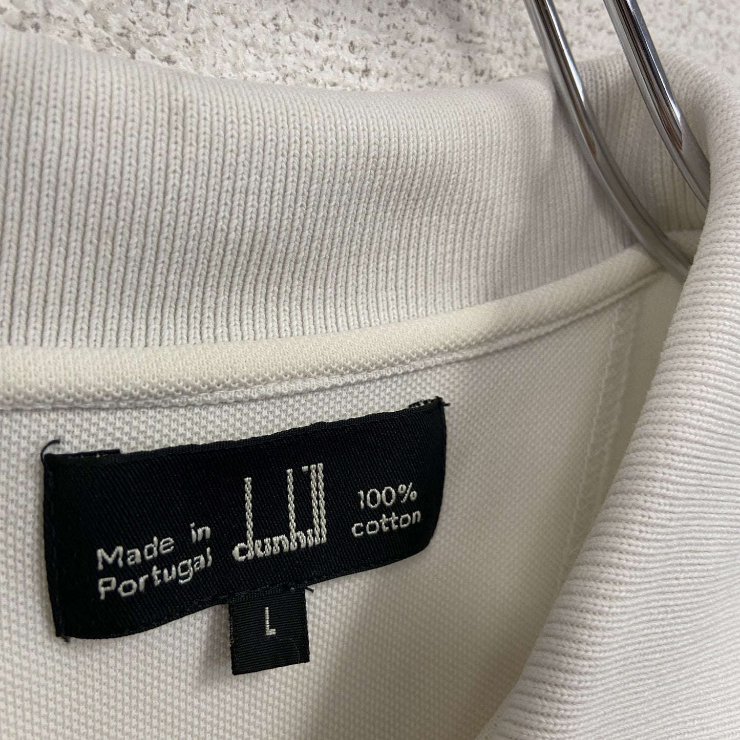 dunhill ダンヒル 半袖ポロシャツ 白 ホワイト Lサイズ