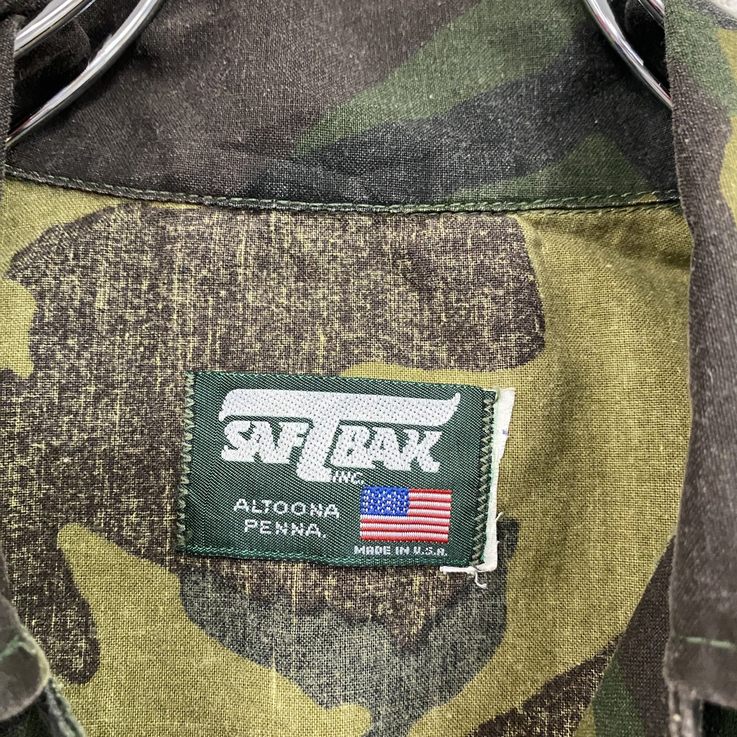 80s SAFTBAK サフトバック ハンティングシャツジャケット ヴィンテージ カモフラージュ 迷彩柄