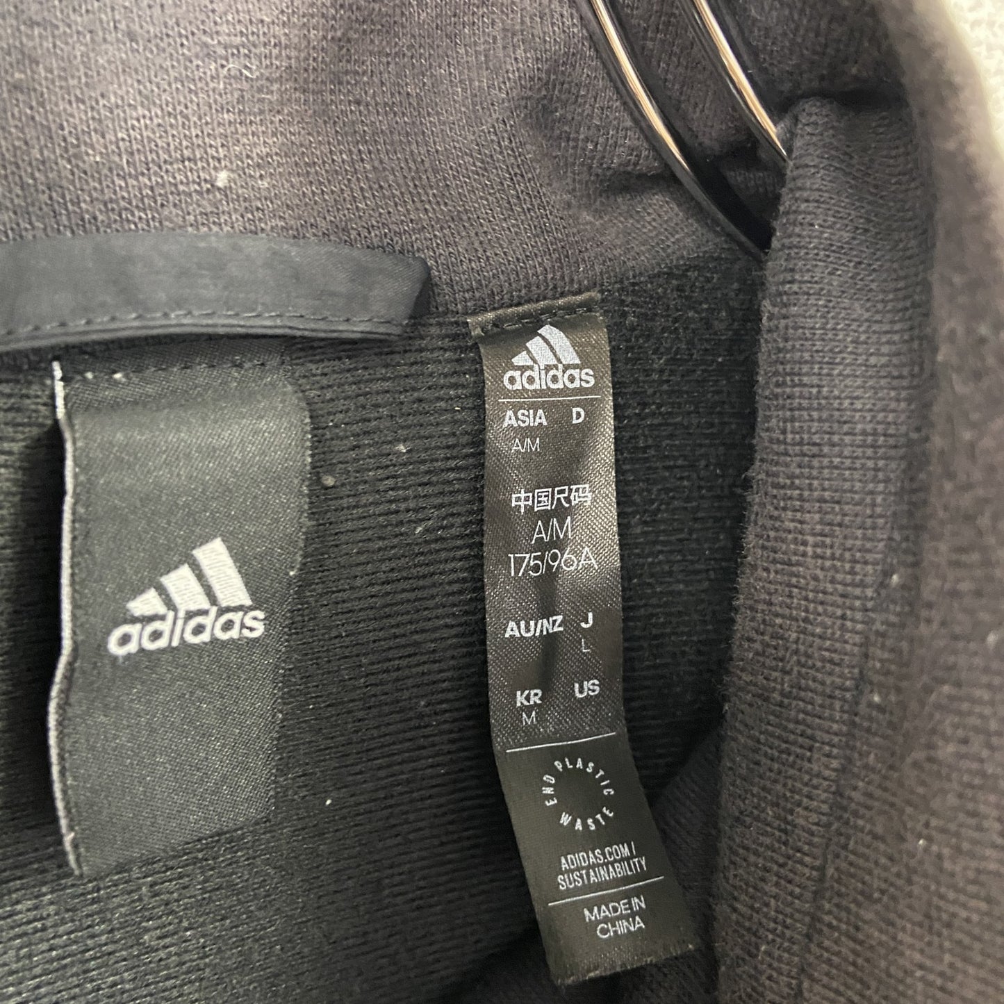 adidas アディダス トラックジャケット/ウーブンジャケット 黒 ブラック Lサイズ