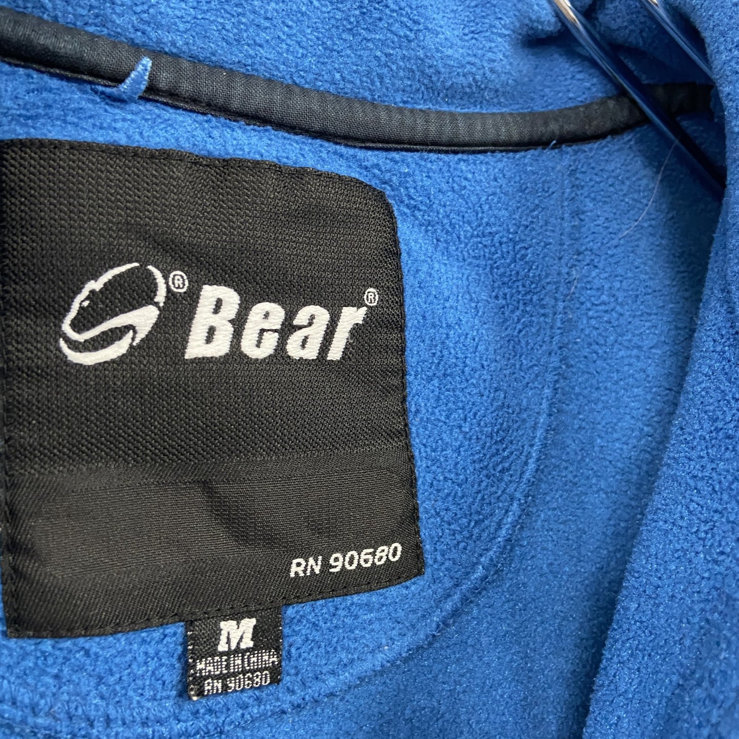 Bear ベアー フルジップフリースジャケット/ボアジャケット 青 ブルー Mサイズ