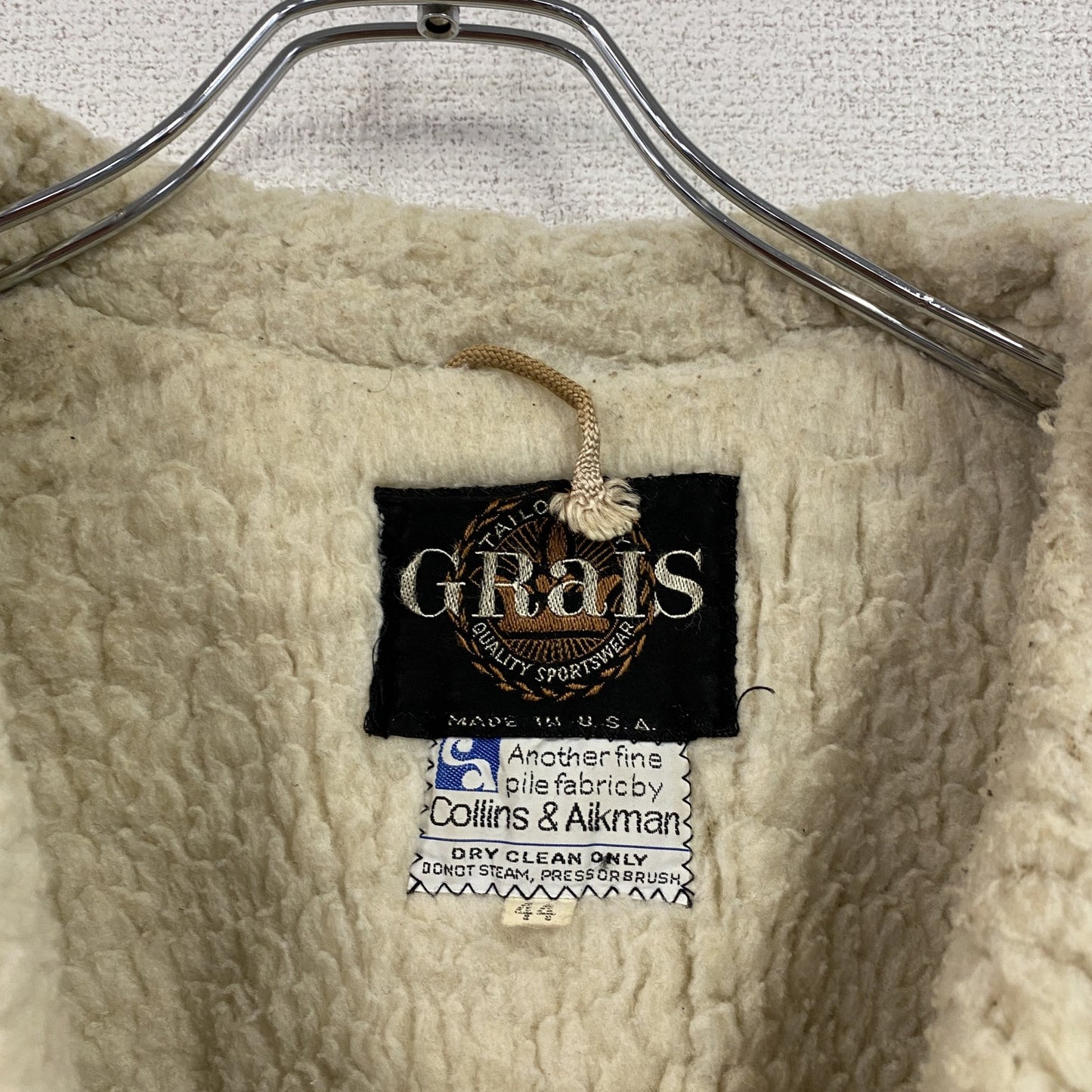 Grais グレイス ランチジャケット/ボアジャケット 茶色 ブラウン キャメル 44サイズ