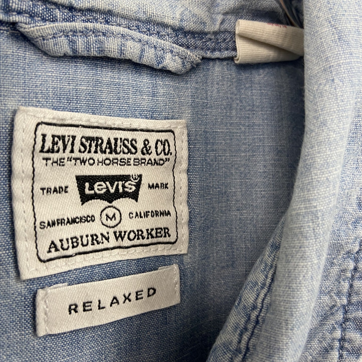 Levi's リーバイス 長袖デニムシャツ インディゴブルー Mサイズ