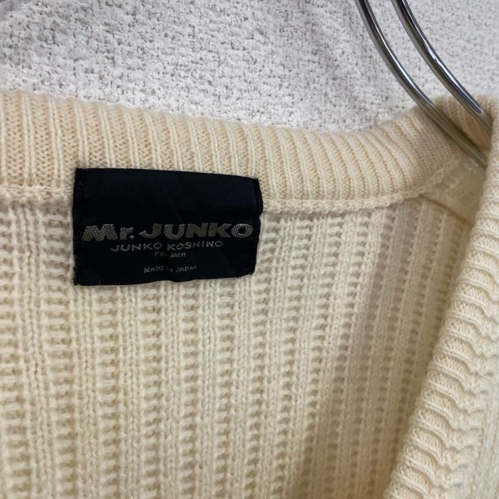 Mr.JUNKO ミスタージュンコ ニットセーター クリーム色