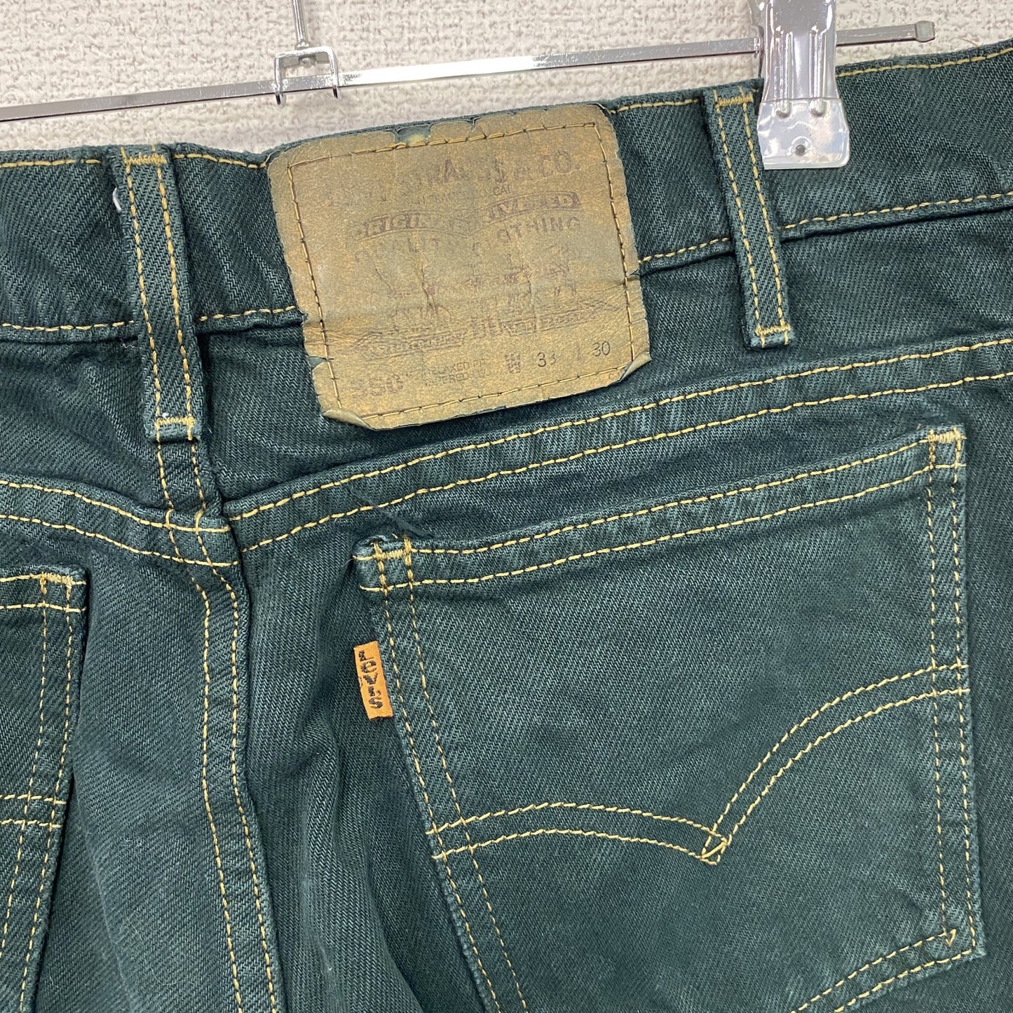 Levi's リーバイス 505 ハーフデニムパンツ/ショートパンツ ジップフライ 緑 グリーン W33サイズ