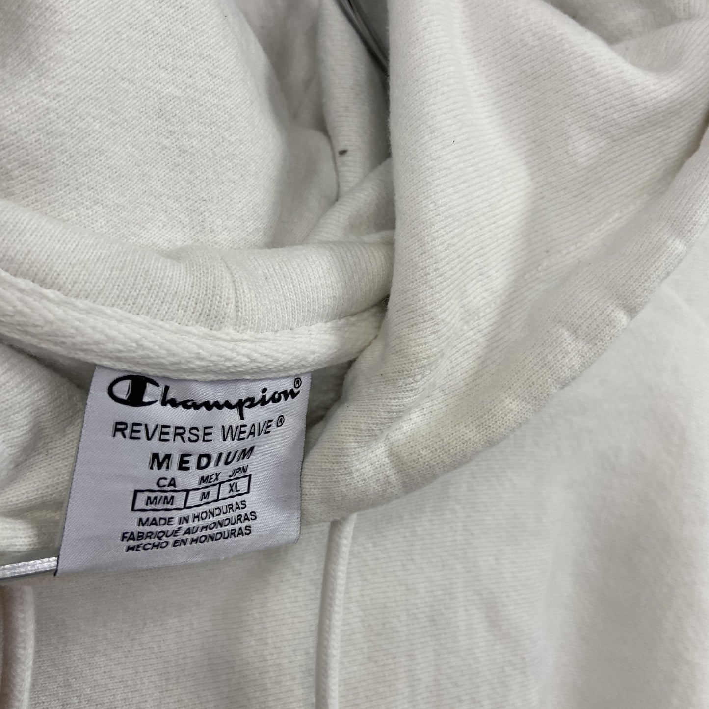 Champion チャンピオン リバースウィーブ スウェットパーカー/フーディー 完全目無し 白 ホワイト XLサイズ