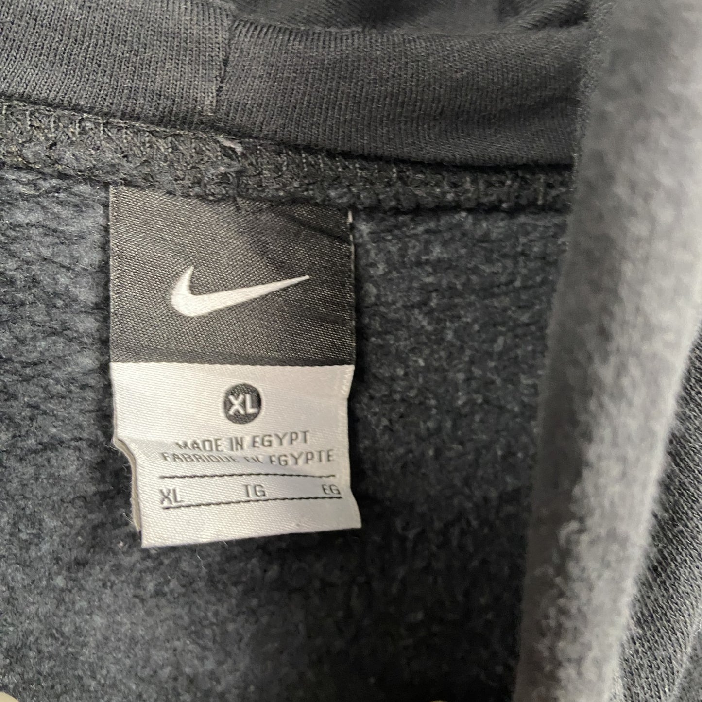 NIKE ナイキ スウェットパーカー/フーディー スウッシュ デカロゴ 黒 ブラック XLサイズ