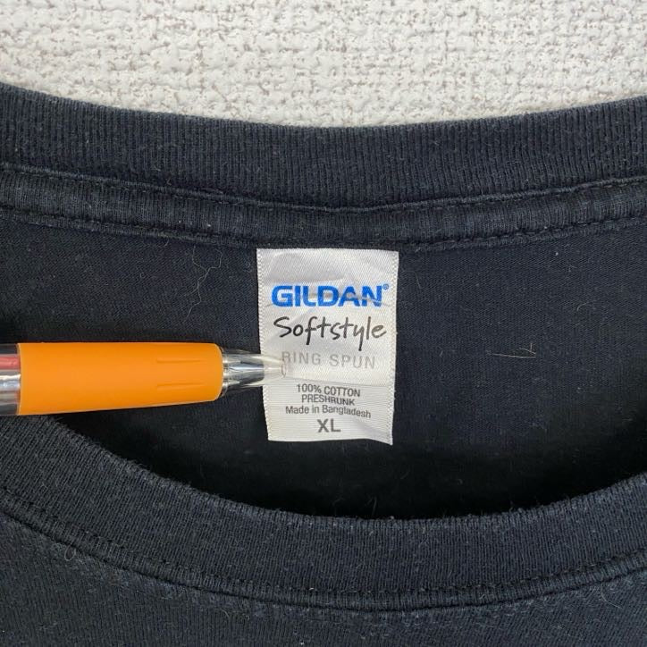 古着 used GILDAN ギルダン 半袖プリントTシャツ バットマン BATMAN レトロ クルーネック 黒 ブラック XL