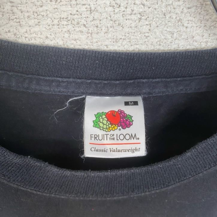 古着 used FRUIT OF THE LOOM 半袖プリントTシャツ シンプソンズ レトロ クルーネック 黒 ブラック M