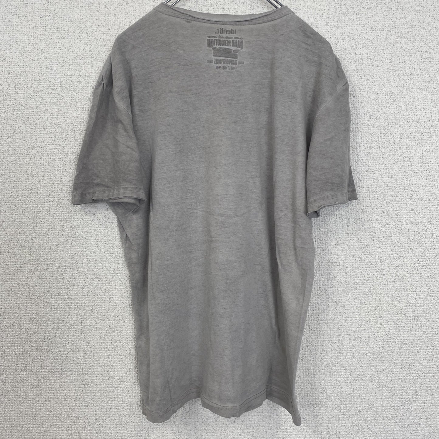 identic 半袖プリントフォトTシャツ バイク motorsport 灰色 グレー Mサイズ