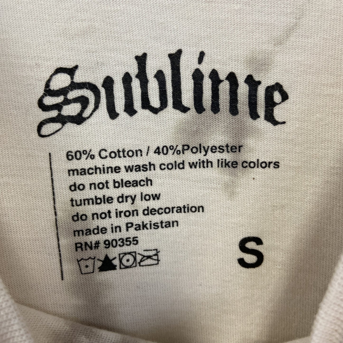 古着 used Sublime サブライム 半袖バンドプリントTシャツ クルーネック タイダイ柄 レトロデザイン Sサイズ