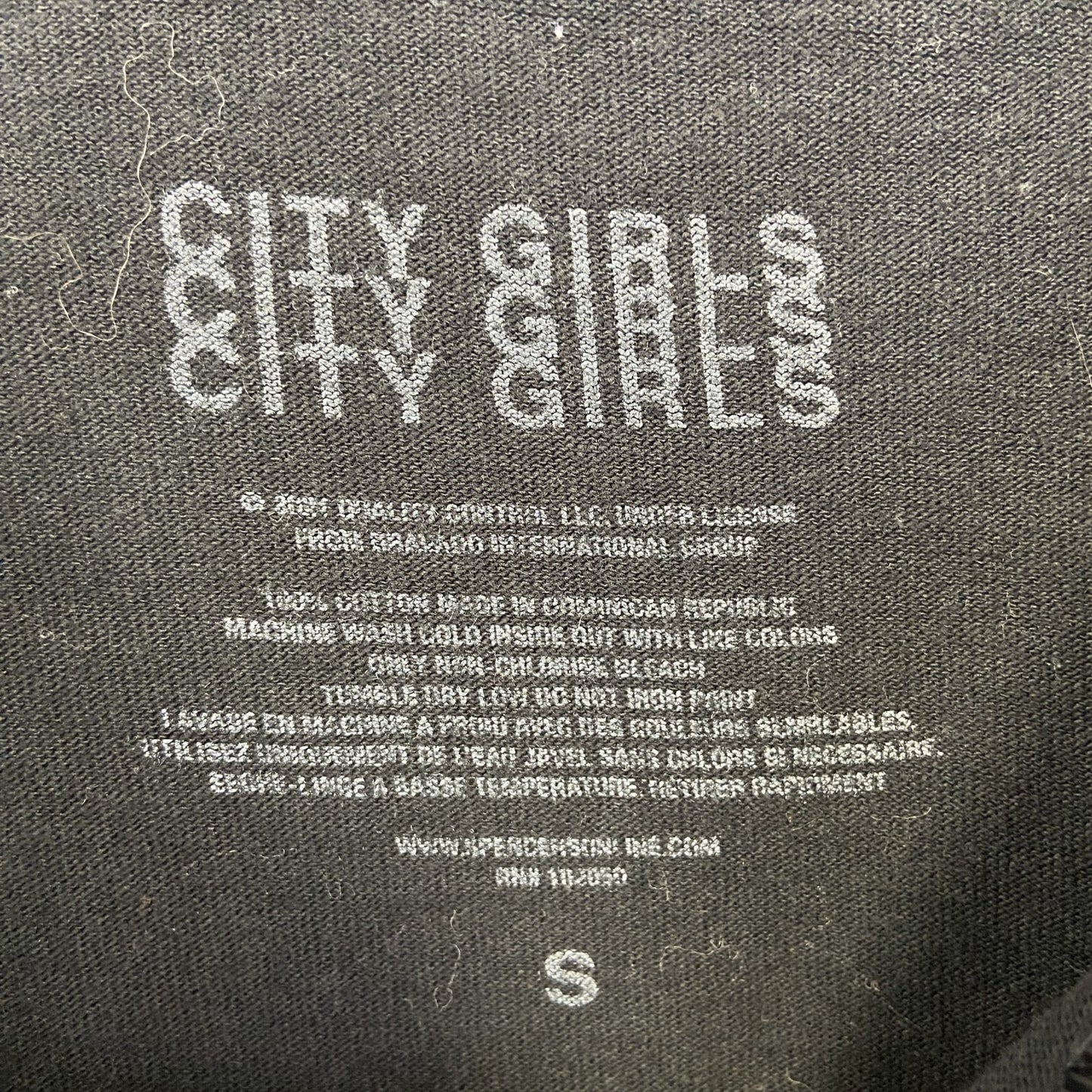 古着 used CITY GIRLS シティーガール 半袖プリントTシャツ 個性的 Y2K クルーネック レトロデザイン Sサイズ