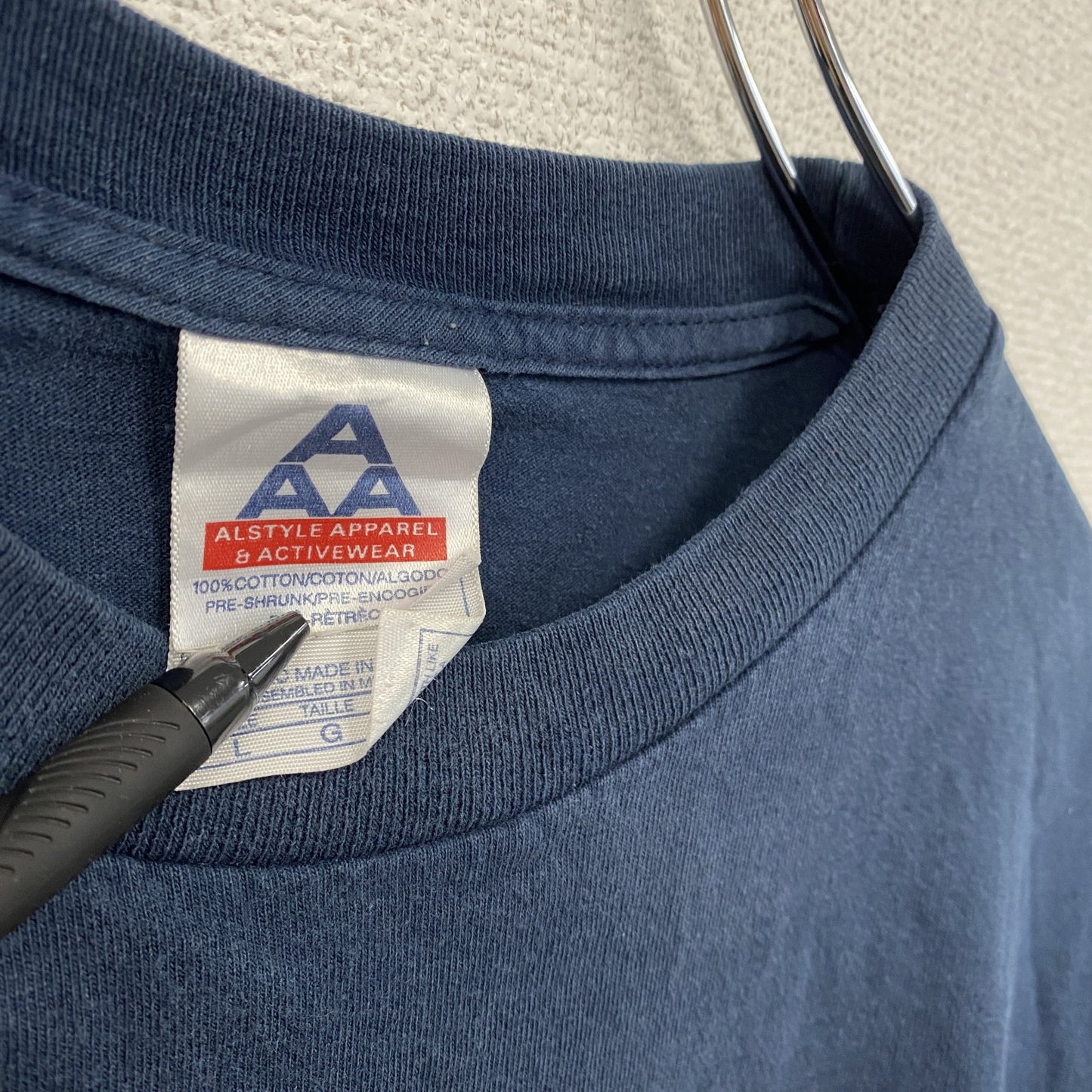 00s ALSTYLE APPAREL&ACTIVEWEAR 半袖プリントTシャツ ヴィンテージ 黒 ブラック Lサイズ