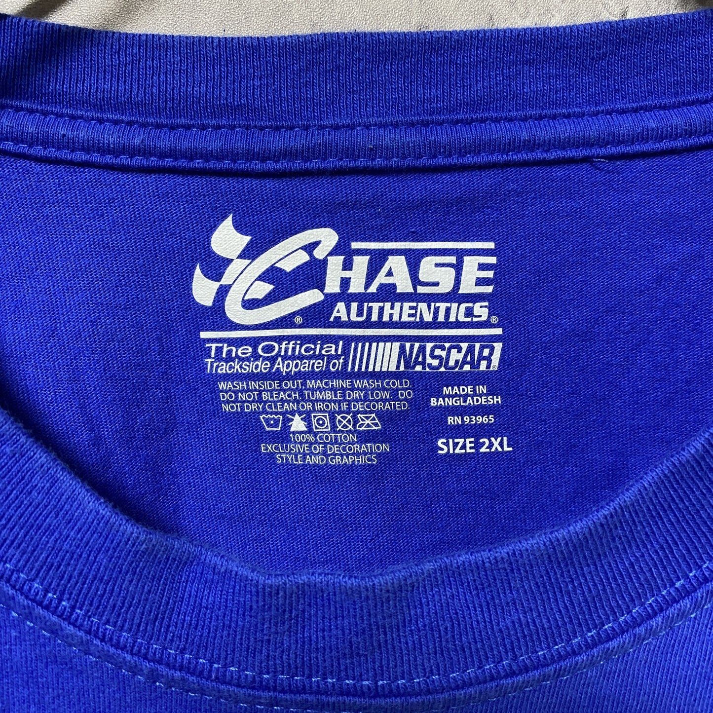 古着 used 半袖プリントTシャツ バックプリント カーレース サーキット 青 ビッグシルエット オーバーサイズ 2XLサイズ