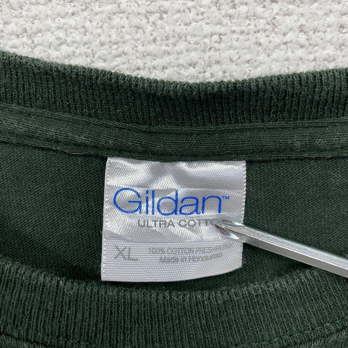 GILDAN ギルダン 半袖プリントTシャツ 両面プリント 英字プリント 緑 グリーン XLサイズ