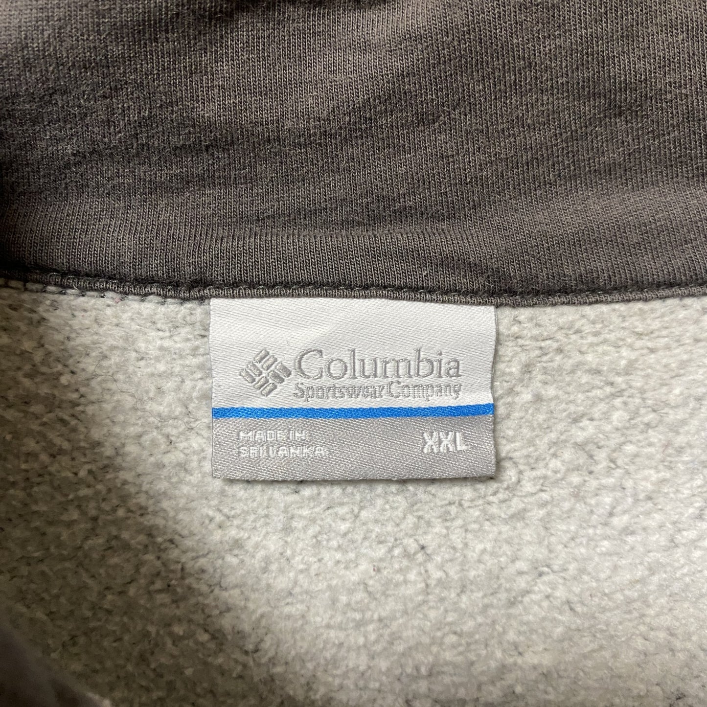 古着 used Columbia コロンビア 長袖ハーフジップスウェット トレーナー オーバーサイズ グレー XXLサイズ