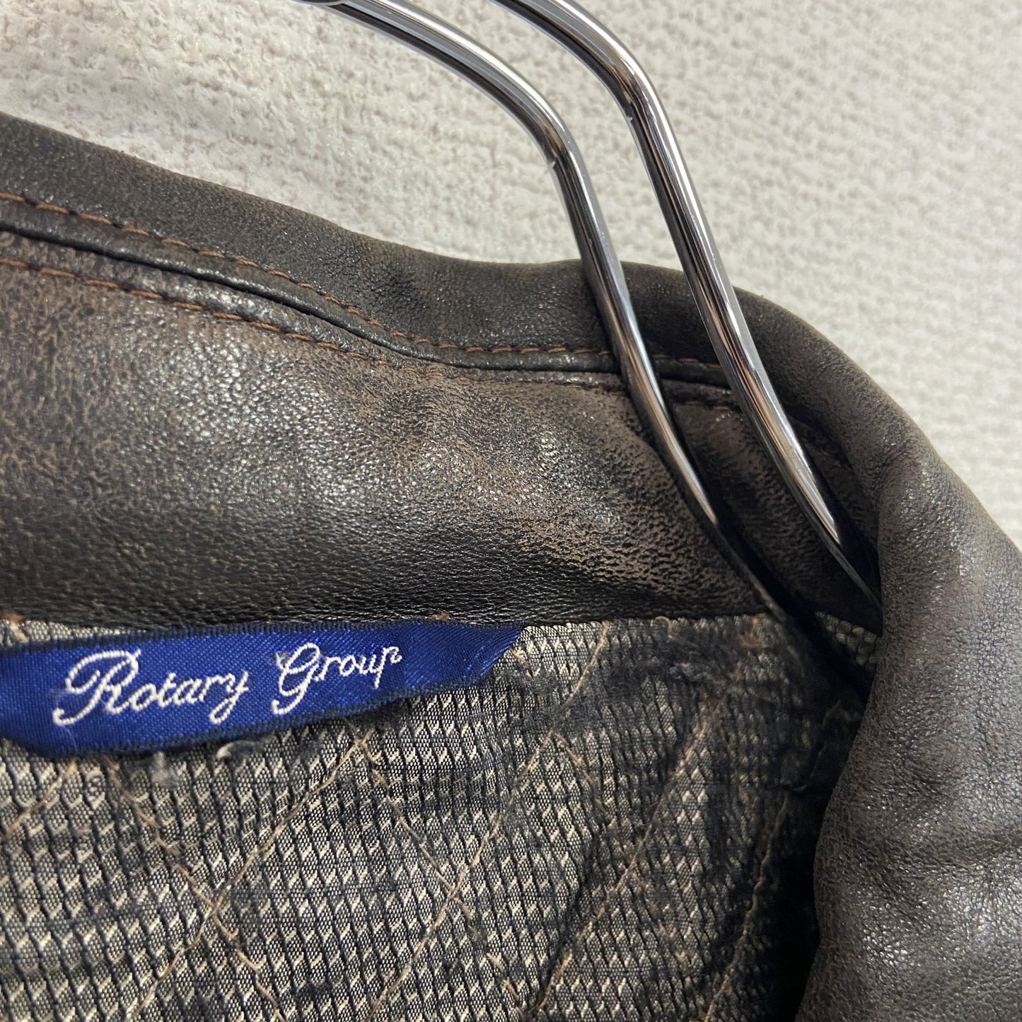 Rotary Group レザーカーコート レザージャケット 茶色 ブラウン 48サイズ