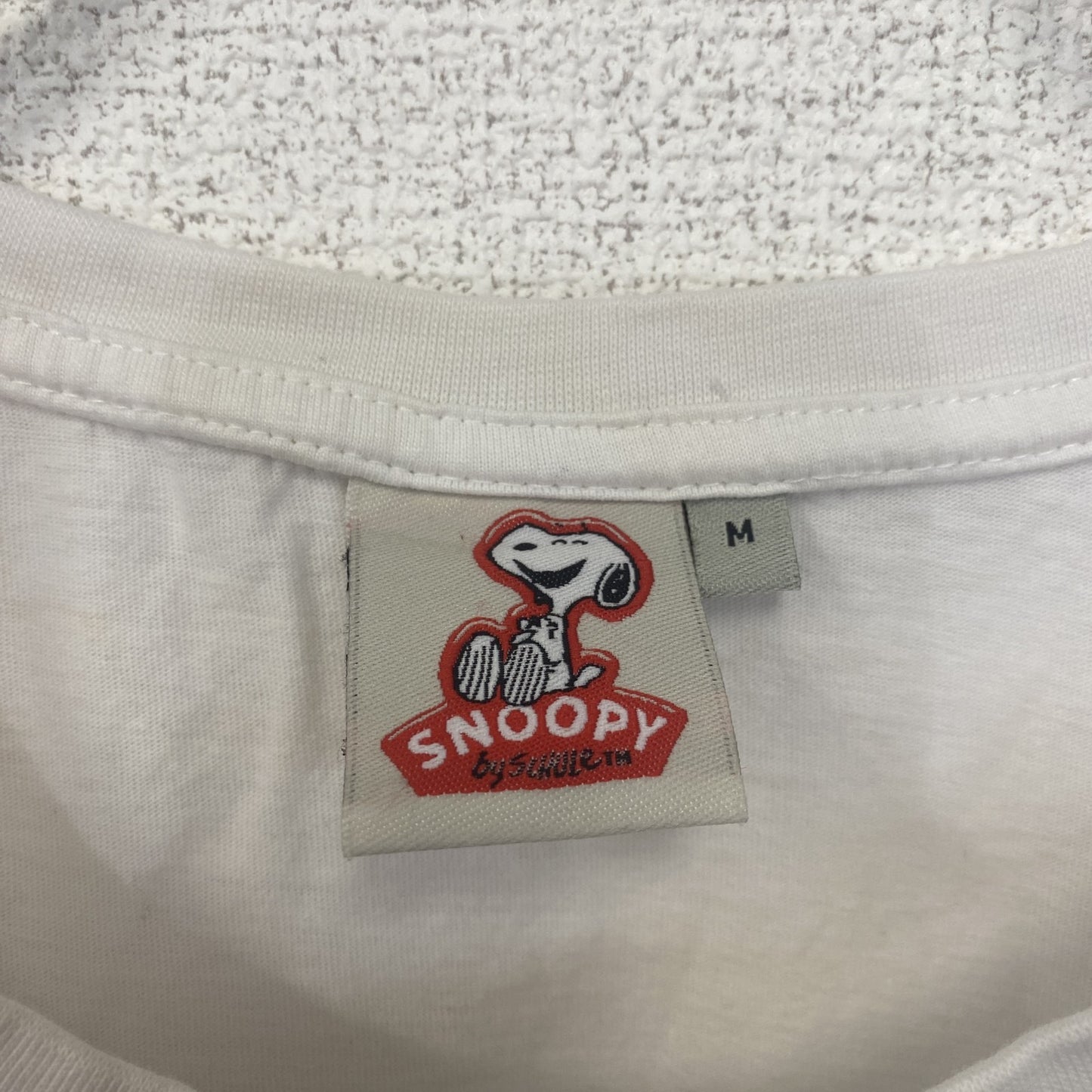 古着 used スヌーピー Snoopy 半袖プリントTシャツ キャラクター PEANUTS ピーナッツ 白 ホワイト Mサイズ