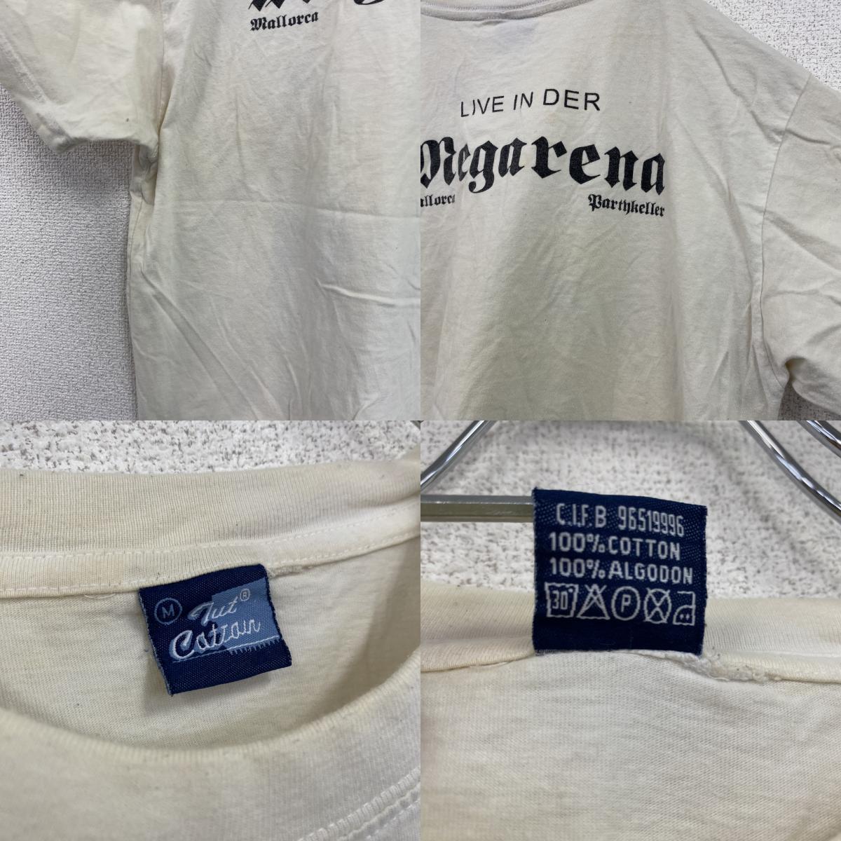 Jut Catzain 半袖プリントTシャツ 白 ホワイト Mサイズ
