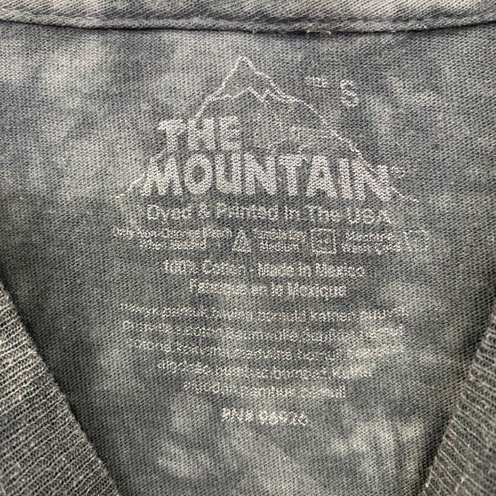 古着 used THE MOUNTAIN ザマウンテン 半袖プリントTシャツ 馬 ホース 動物 アニマル 青 ブルー Sサイズ