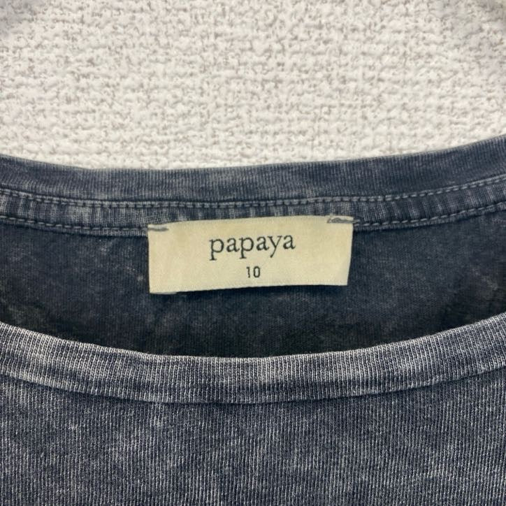 古着 used papaya 半袖プリントTシャツ NASHVILLE ナッシュビル Y2K 音楽 グレー 10サイズ