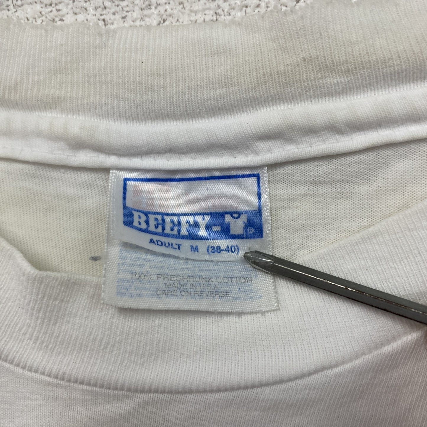 90s Hanes ヘインズ タカラベルモント 半袖プリント企業Tシャツ シングルステッチ ヴィンテージ 白 ホワイト Mサイズ