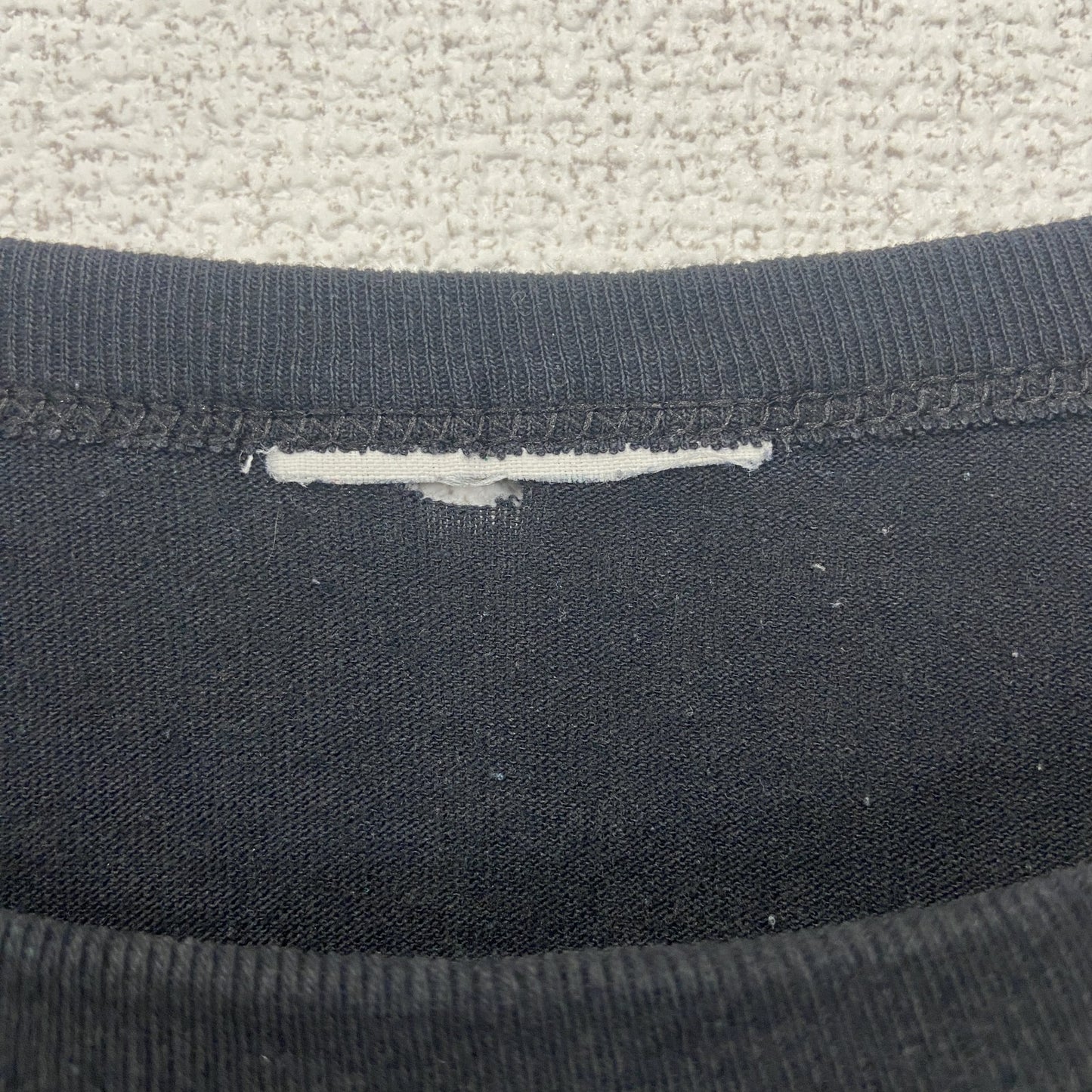 古着 used 半袖プリントTシャツ シングルステッチ FOURNIER 90s クルーネック カジュアルデザイン 黒 Mサイズ