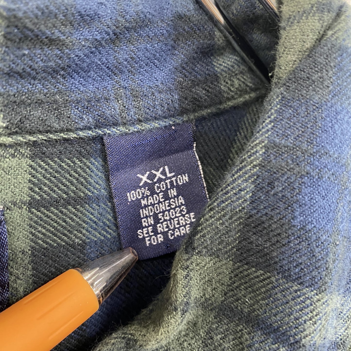 90s OLD GAP オールドギャップ 長袖ボタンダウンシャツ ネルシャツ ヴィンテージ 青 ブルー 2XLサイズ