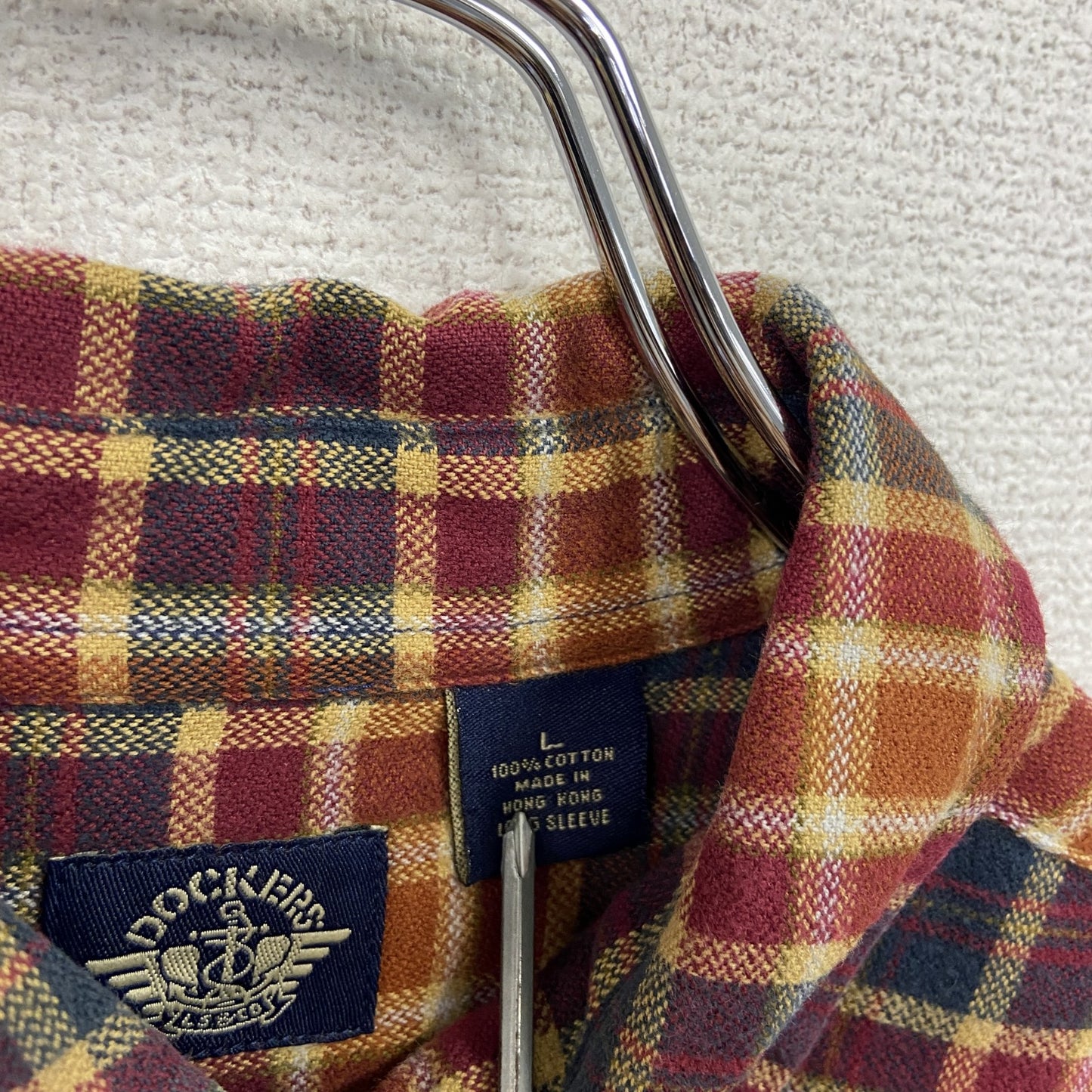 DOCKERS ドッカーズ 長袖シャツ チェック柄 マルチカラー Lサイズ
