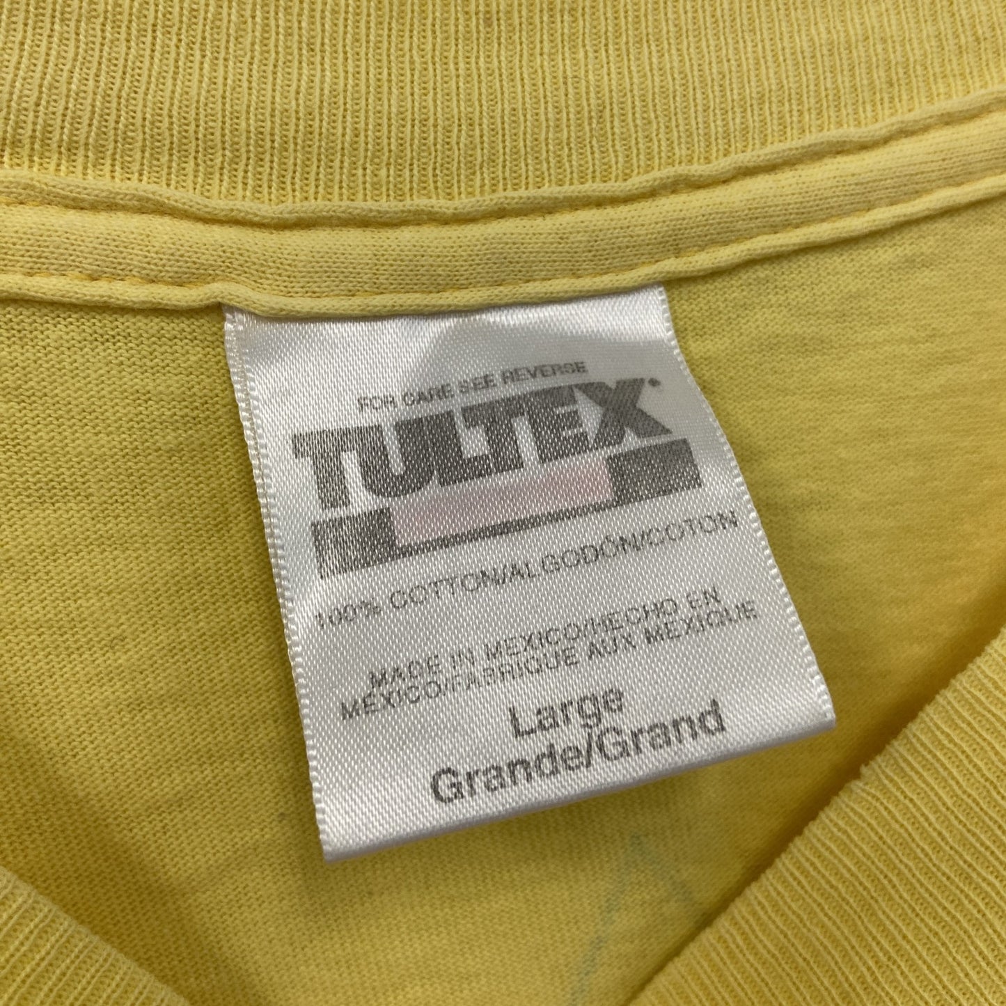 TULTEX HIC エイチアイシー 半袖プリントTシャツ 黄色 イエロー Lサイズ