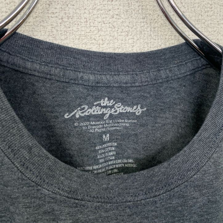 古着 used The Rolling Stones ローリングストーンズ 半袖バンドTシャツ 黒 ブラック プリント Mサイズ