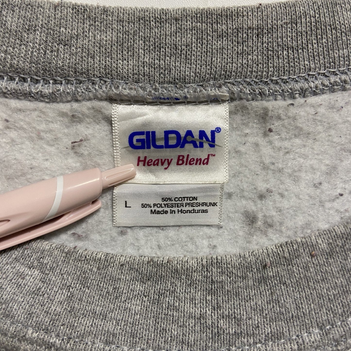 古着 used GILDAN ギルダン 長袖アニマル柄プリントスウェット トレーナー 狼 WOLF グレー 秋冬服 Lサイズ