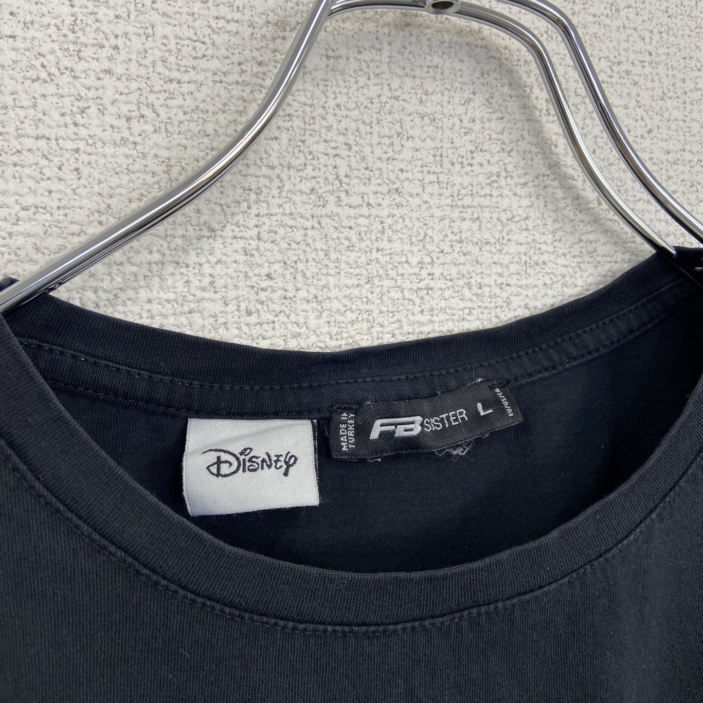 古着 used Disney ディズニー 半袖ムービープリントTシャツ ダンボ レトロ クルーネック 黒 ブラック Lサイズ