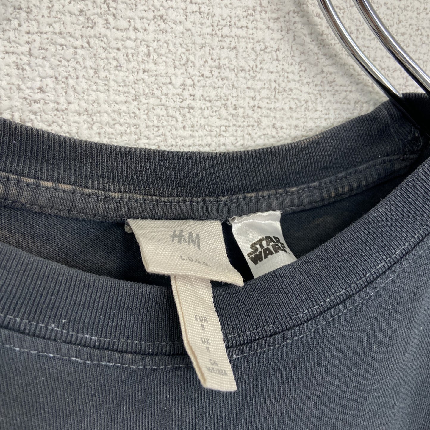 古着 used H&M STAR WARS 半袖ムービープリントTシャツ レトロデザイン クルーネック 黒 ブラック