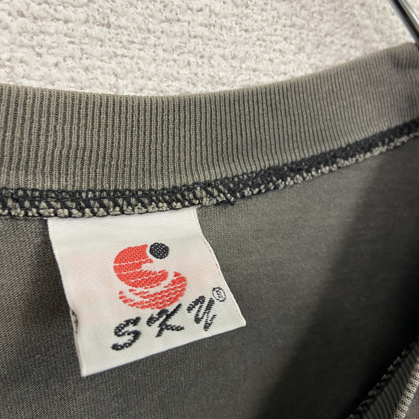 90s~ SKY スカイ 半袖プリントTシャツ スーベニアTシャツ フェード ヴィンテージ 黒 ブラック