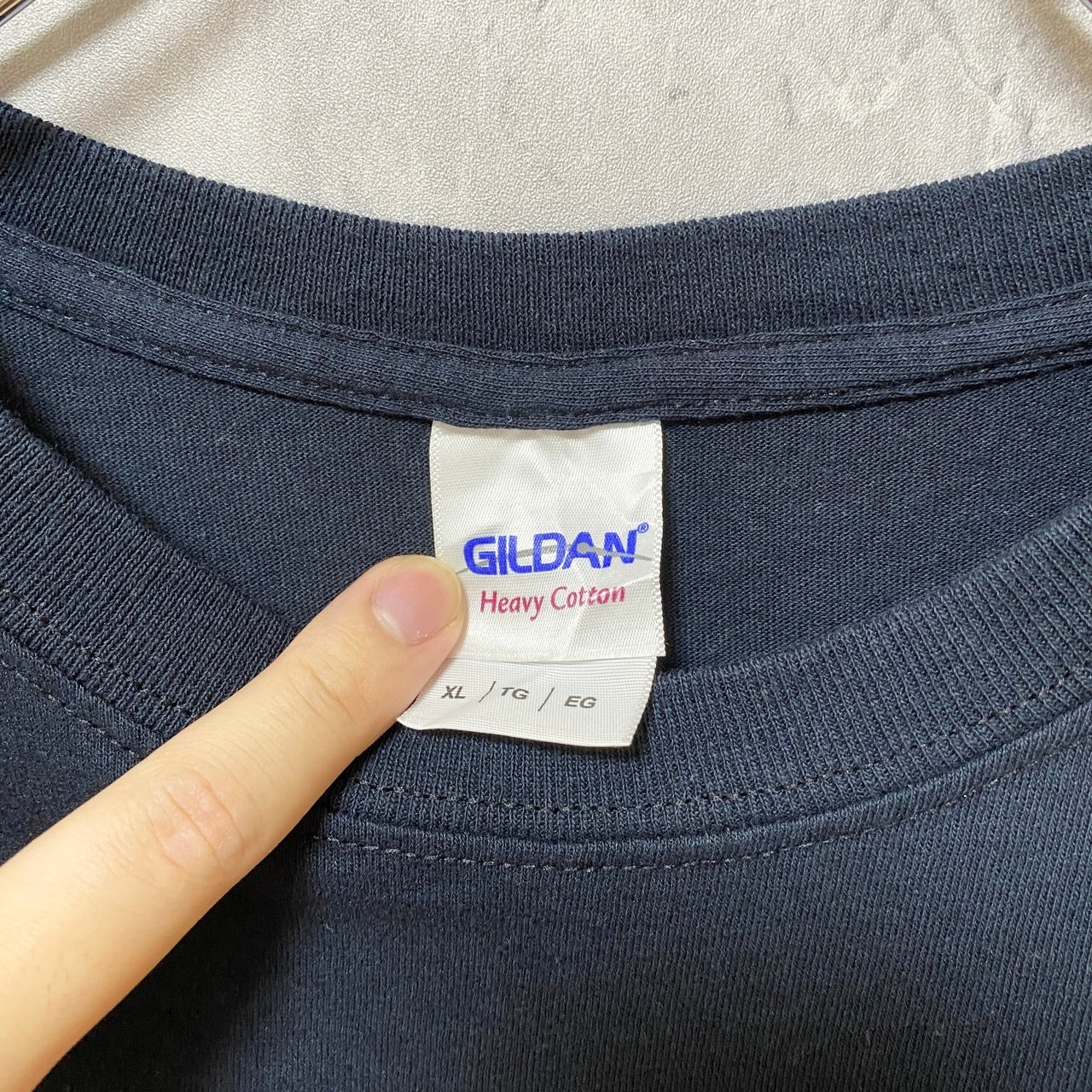 古着 used GILDAN ギルダン 半袖プリントTシャツ バックプリント i-am-n ブラック オーバーサイズ XLサイズ