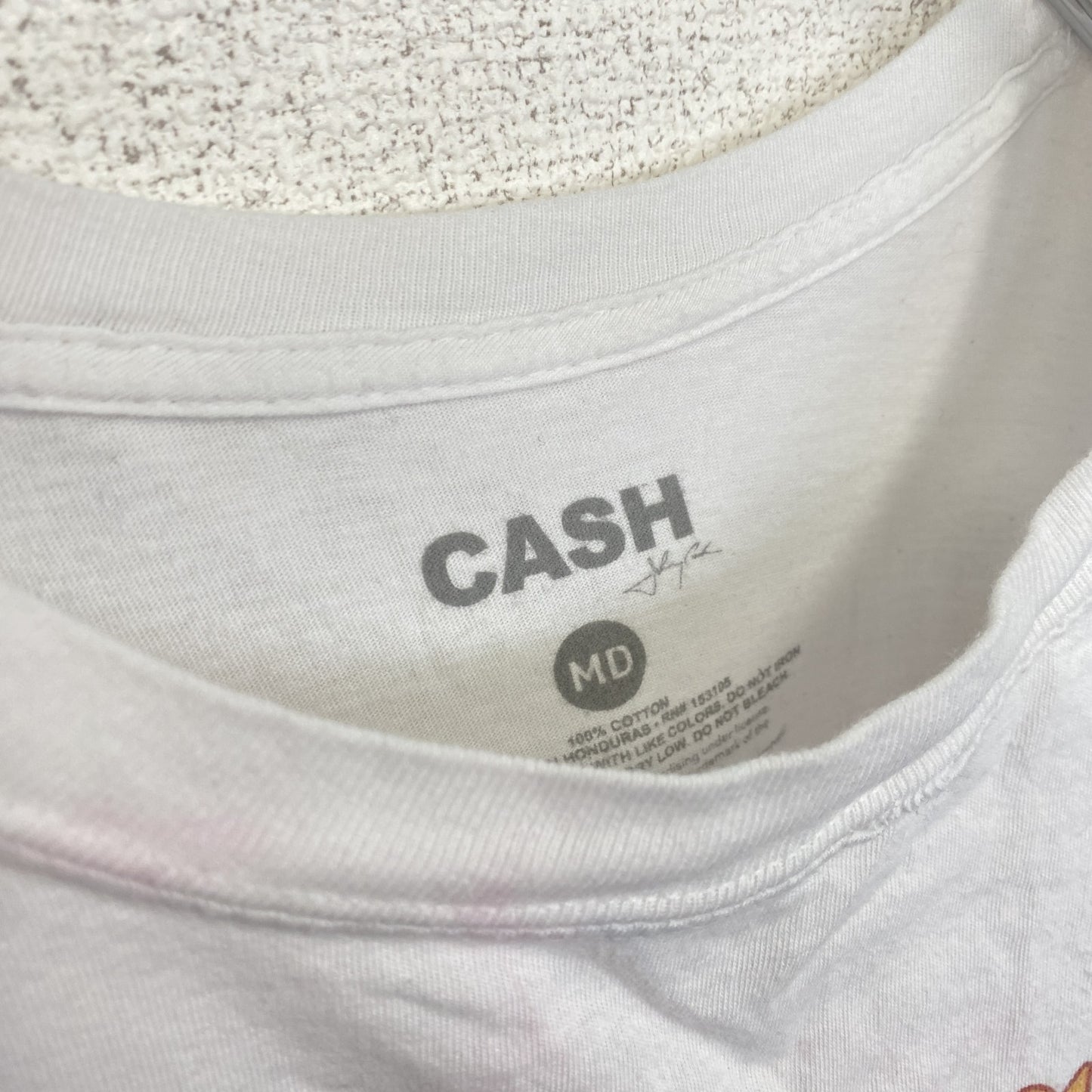 古着 used johny Cash ジョニー・キャッシュ 半袖アーティストTシャツ 音楽 ミュージシャン 白 ホワイト Mサイズ