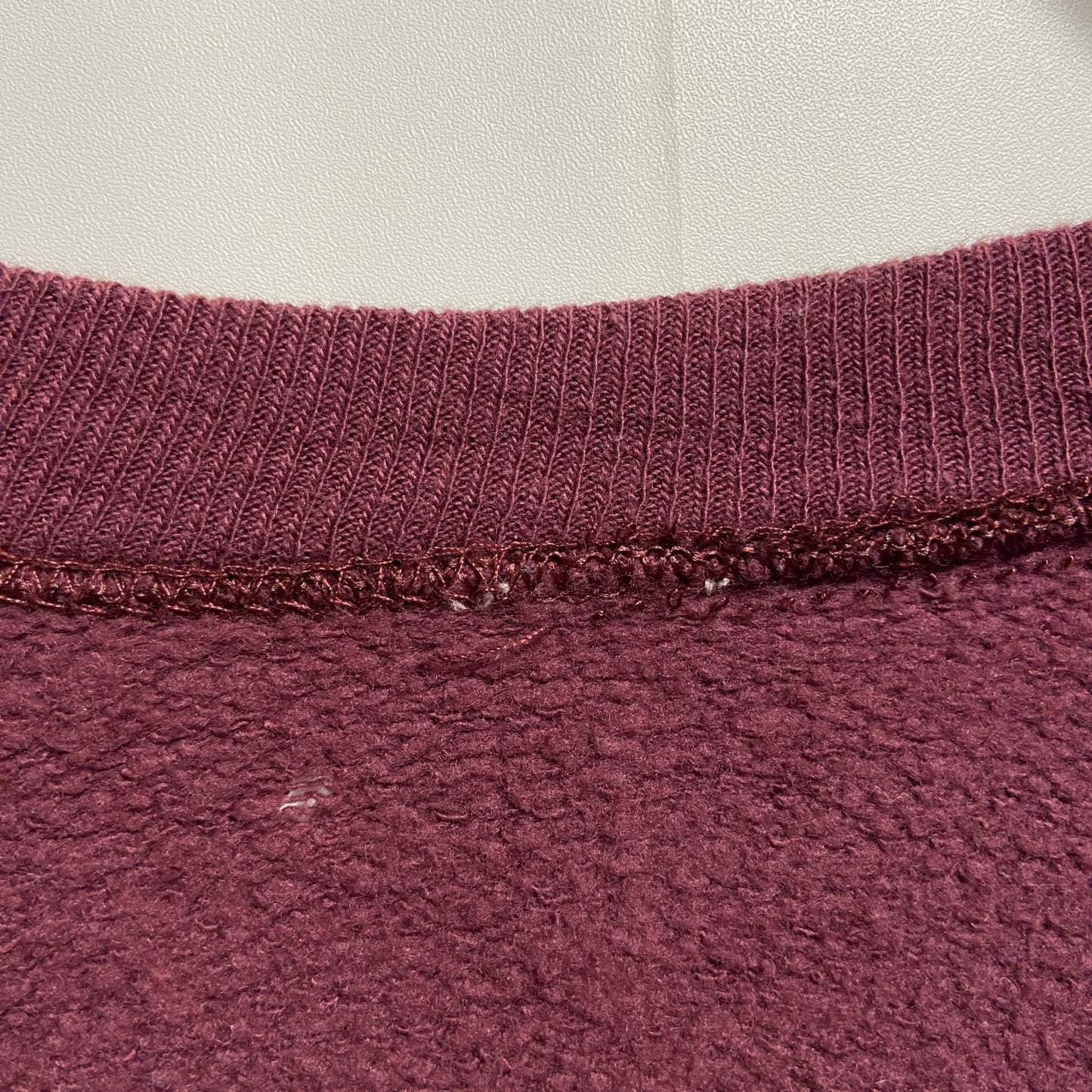 古着 used 90s M.I.T マサチューセッツ 長袖カレッジプリントスウェット トレーナー ワインレッド Sサイズ