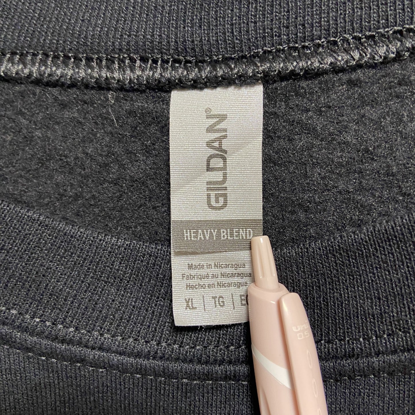 古着 used GILDAN ギルダン 長袖プリントスウェット トレーナー ドクロ 黒 ブラック ビックシルエット XLサイズ