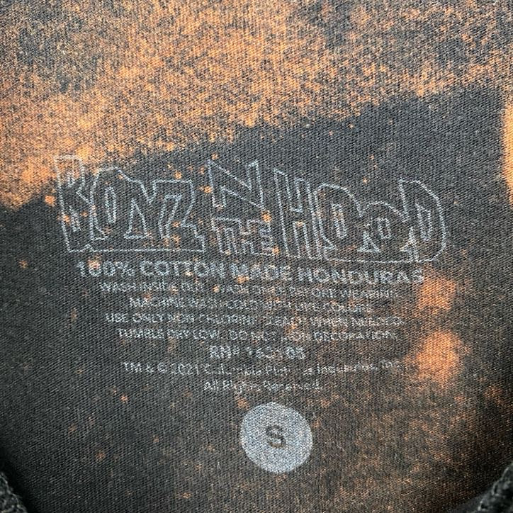 古着 used BOYZ THE HOOD 半袖ムービープリントTシャツ タイダイ柄 クルーネック レトロ 黒 ブラック Sサイズ