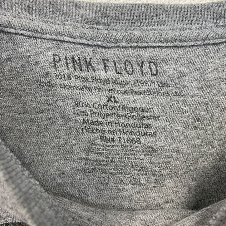 古着 used PINK FLOYD ピンク・フロイド 半袖バンドプリントTシャツ クルーネック レトロ 灰 グレー XLサイズ