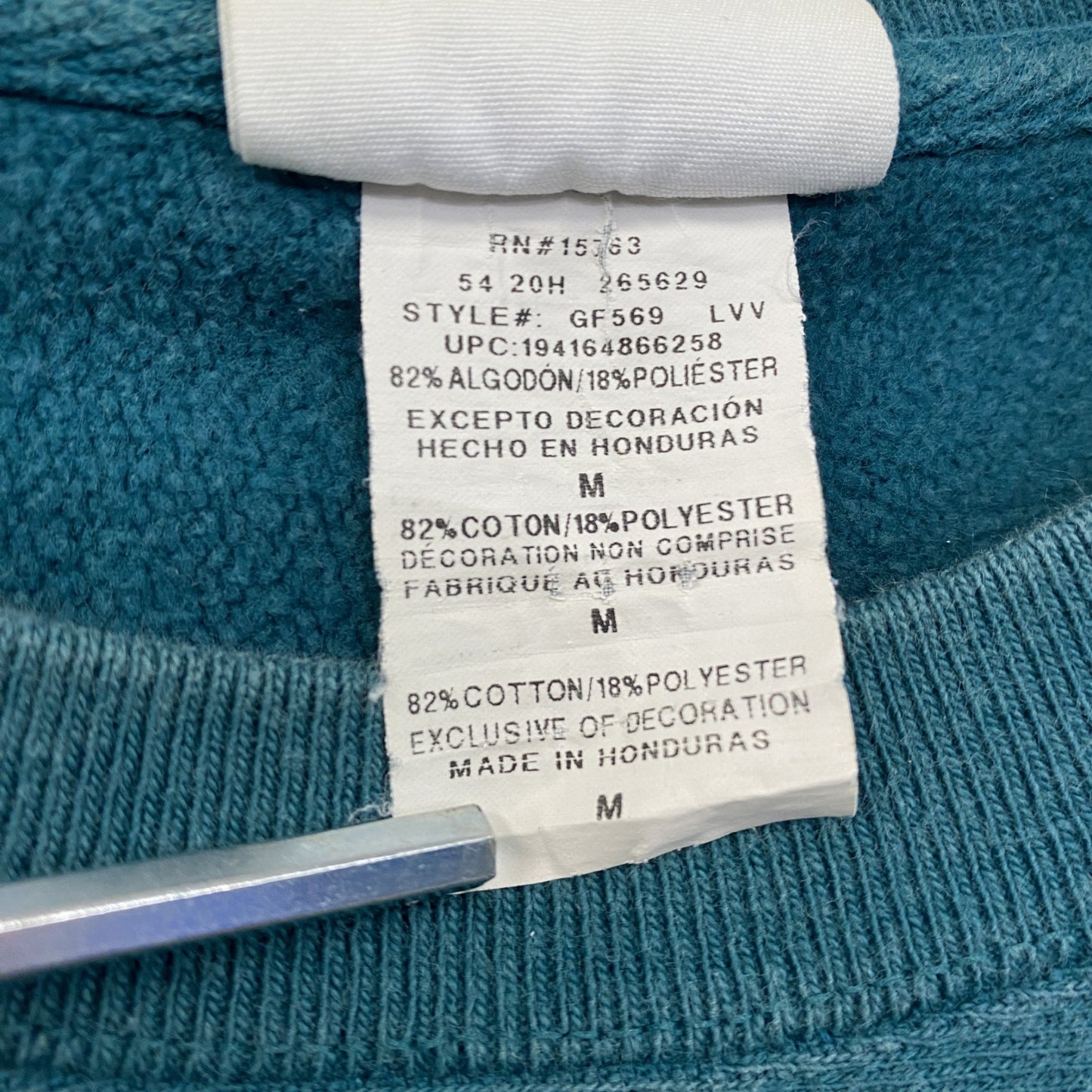 Champion チャンピオン リバースウィーブ スウェット/トレーナー ターコイズブルー Mサイズ